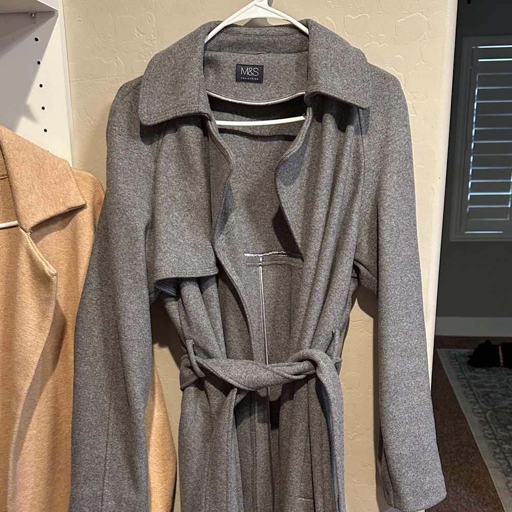 Gray Long Coat - Picture 4 of 6